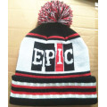 Embroidery, Stripe Roll Edge, Beanie (S-1060)